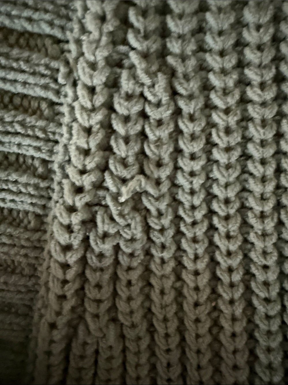 Abercrombie & Fitch Sage Green Textured Knit Button Cardigan - Picture 6 of 6